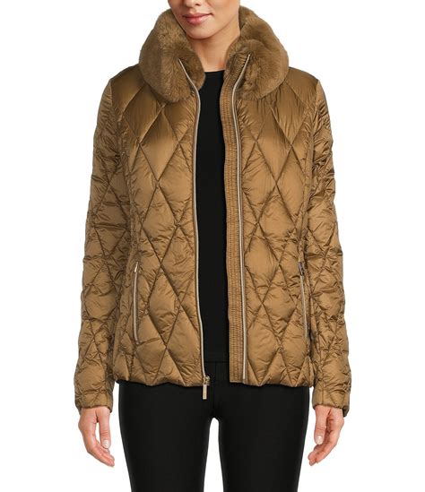 michael kors missy down faux trim coat reviews|Michael Kors down jacket review.